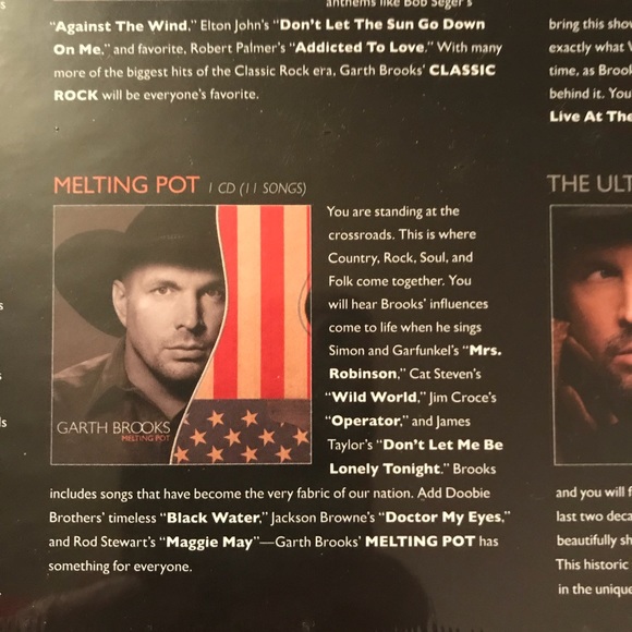 Garth Brooks NEW SEALED 8 Disc Set! 6 CDs + 2 DVDs - Picture 10 of 13